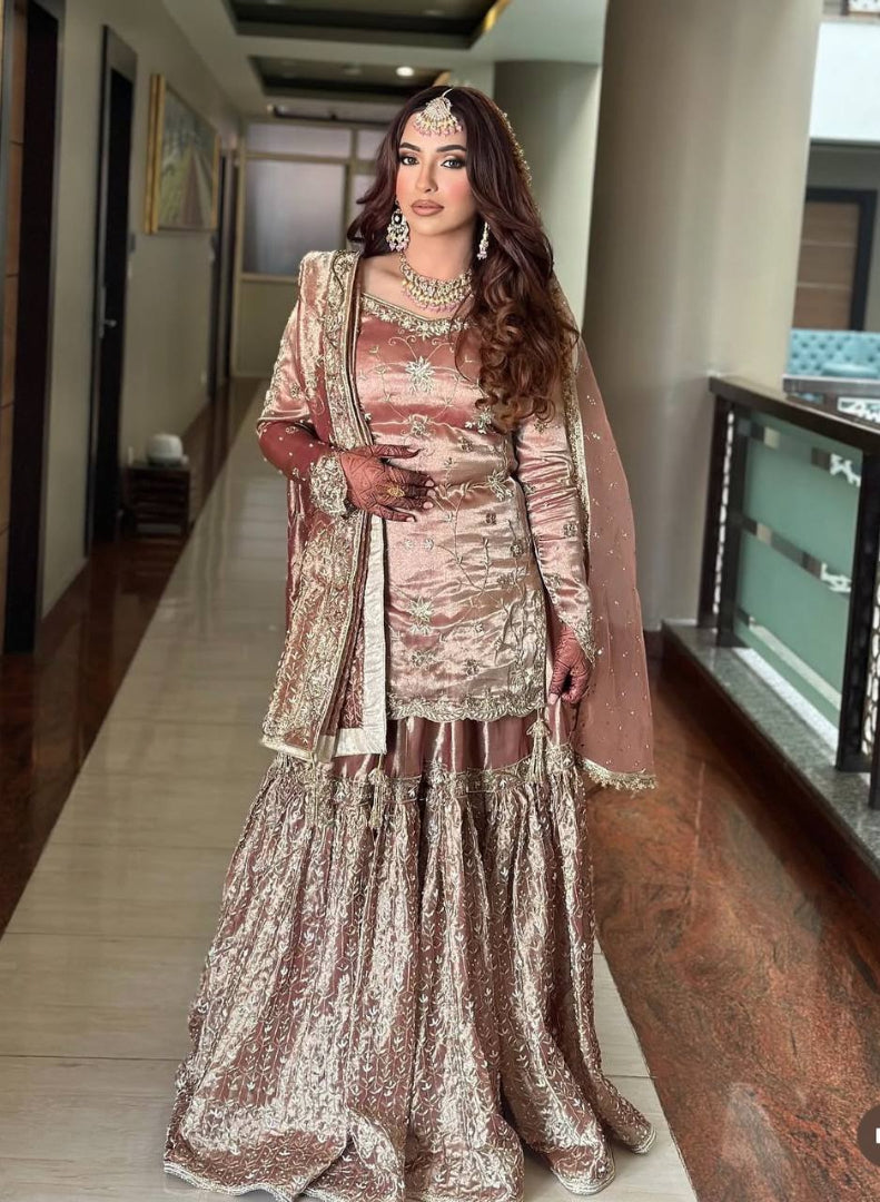 Beautifully Embroidered Garara Dress