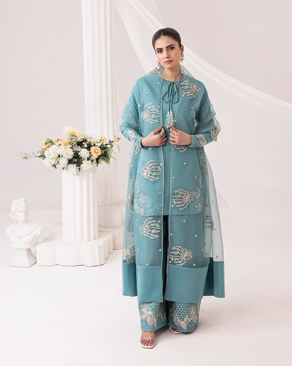 Aqua Aura Timeless Turquoise Salaf Suit