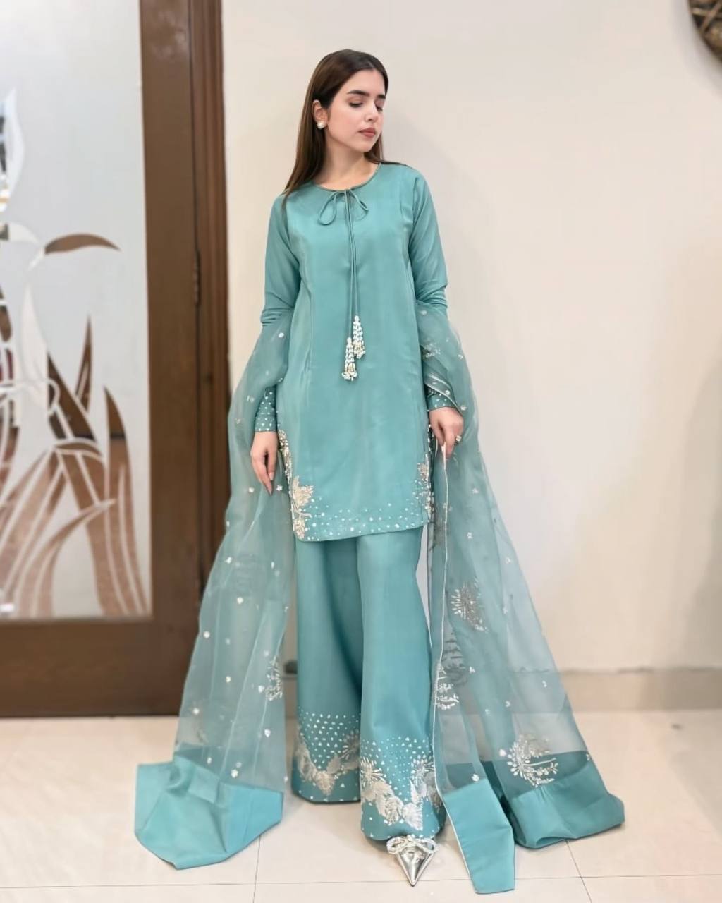 Aqua Aura Timeless Turquoise Salaf Suit