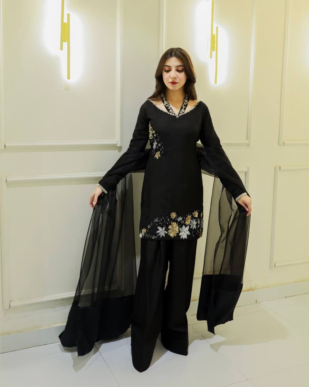 Confident Elegance in Black Suit