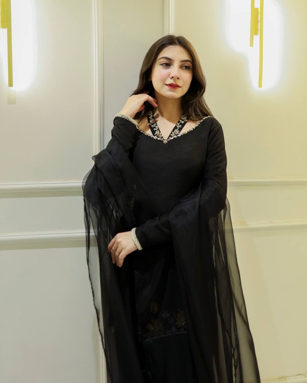 Confident Elegance in Black Suit