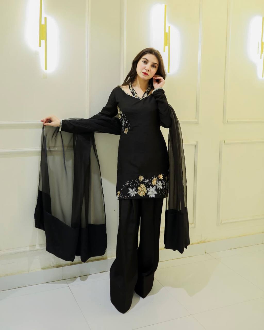 Confident Elegance in Black Suit