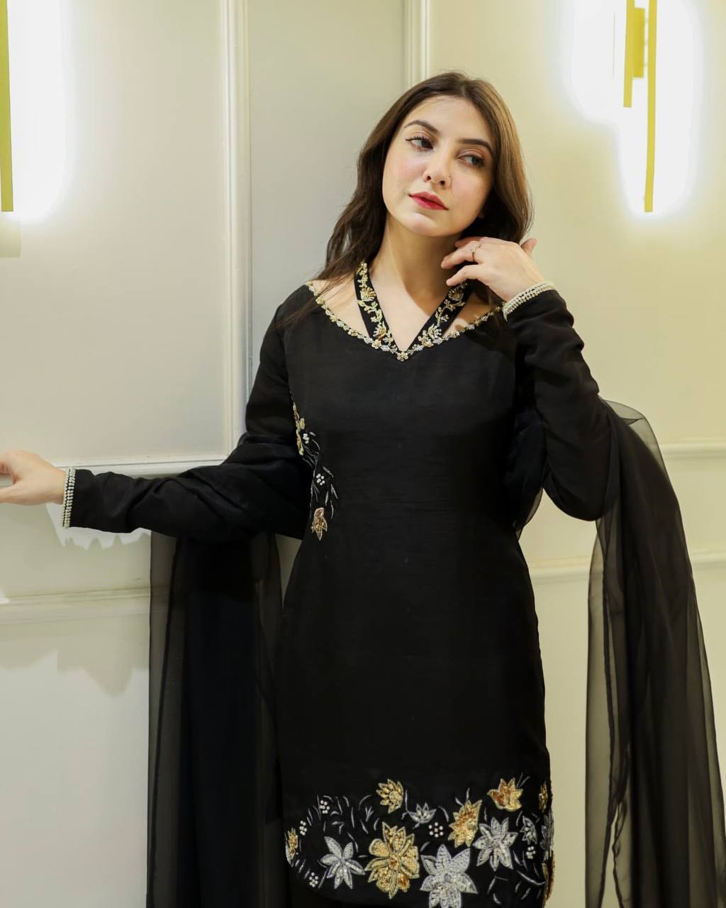 Confident Elegance in Black Suit