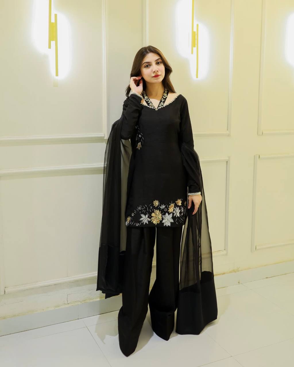 Confident Elegance in Black Suit