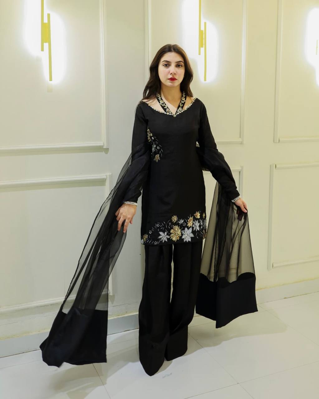 Confident Elegance in Black Suit