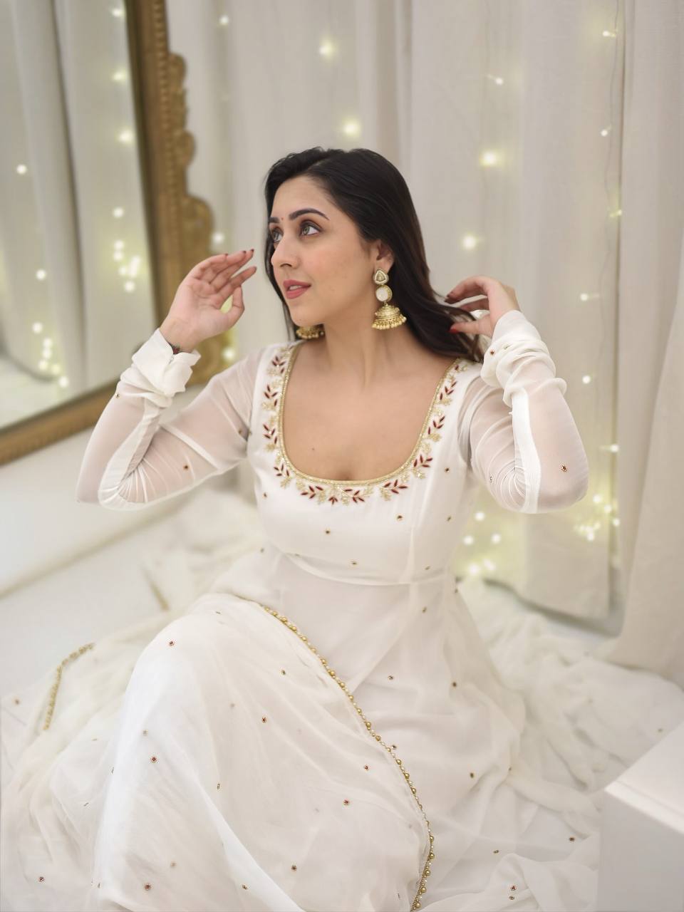 A Captivating Journey of Self-Discovery in a Timeless White Dress
