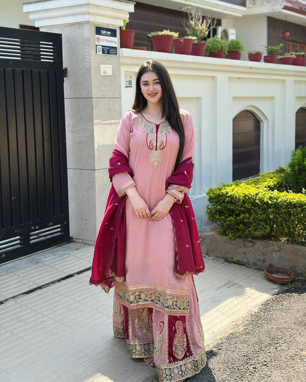 Blush & Burgundy Elegance