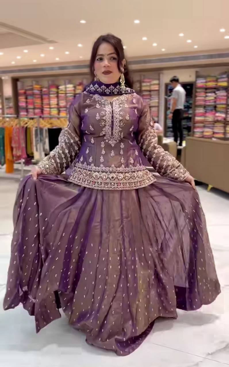 Chic Purple Celebration Attire
