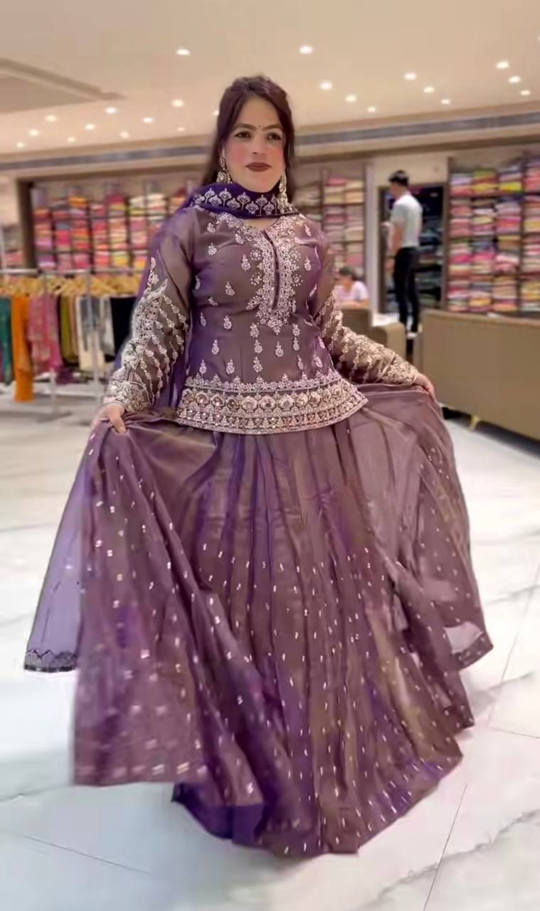 Chic Purple Celebration Attire