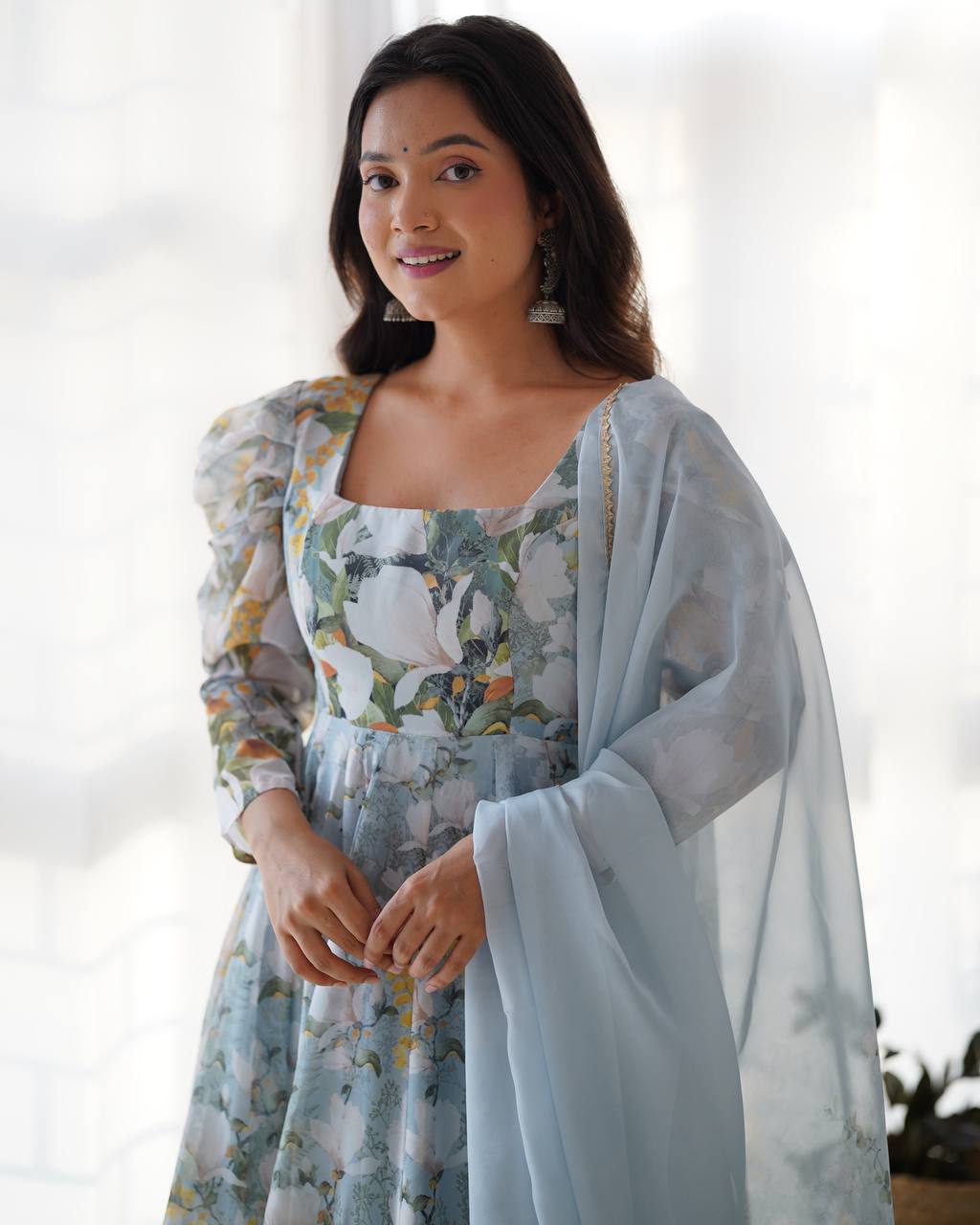 Aqua Blossom Celebration Attire