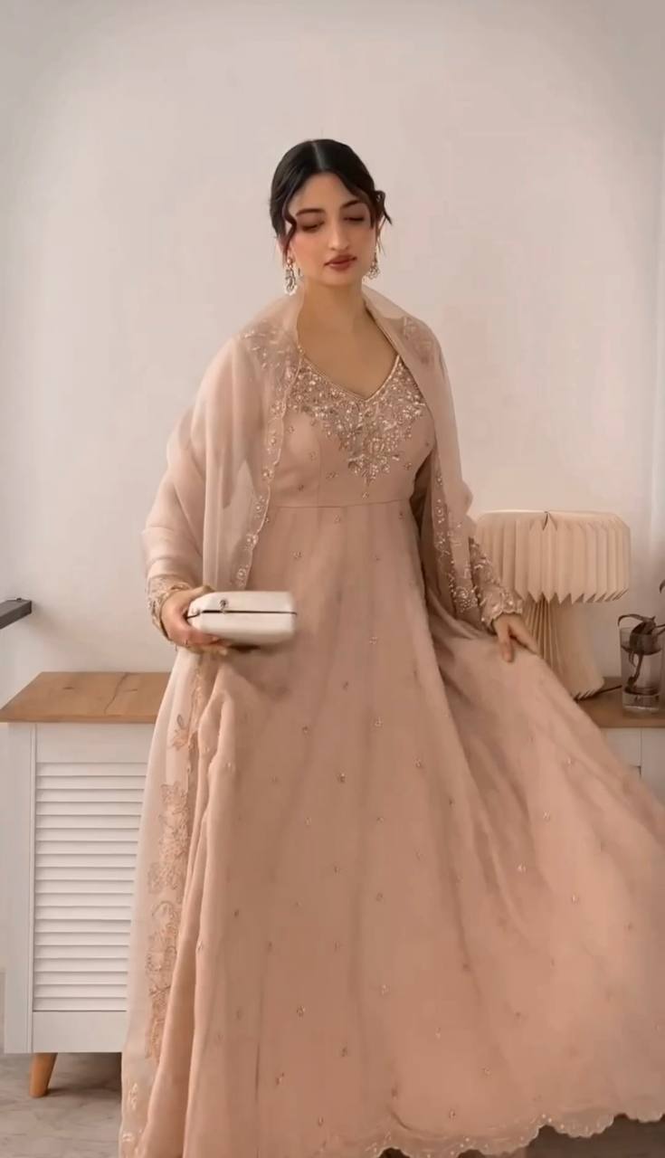 A Stylish Woman in a Green Dress