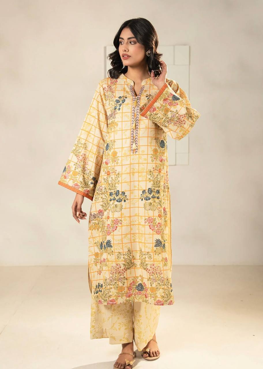 Beige Elegance Tunic Set