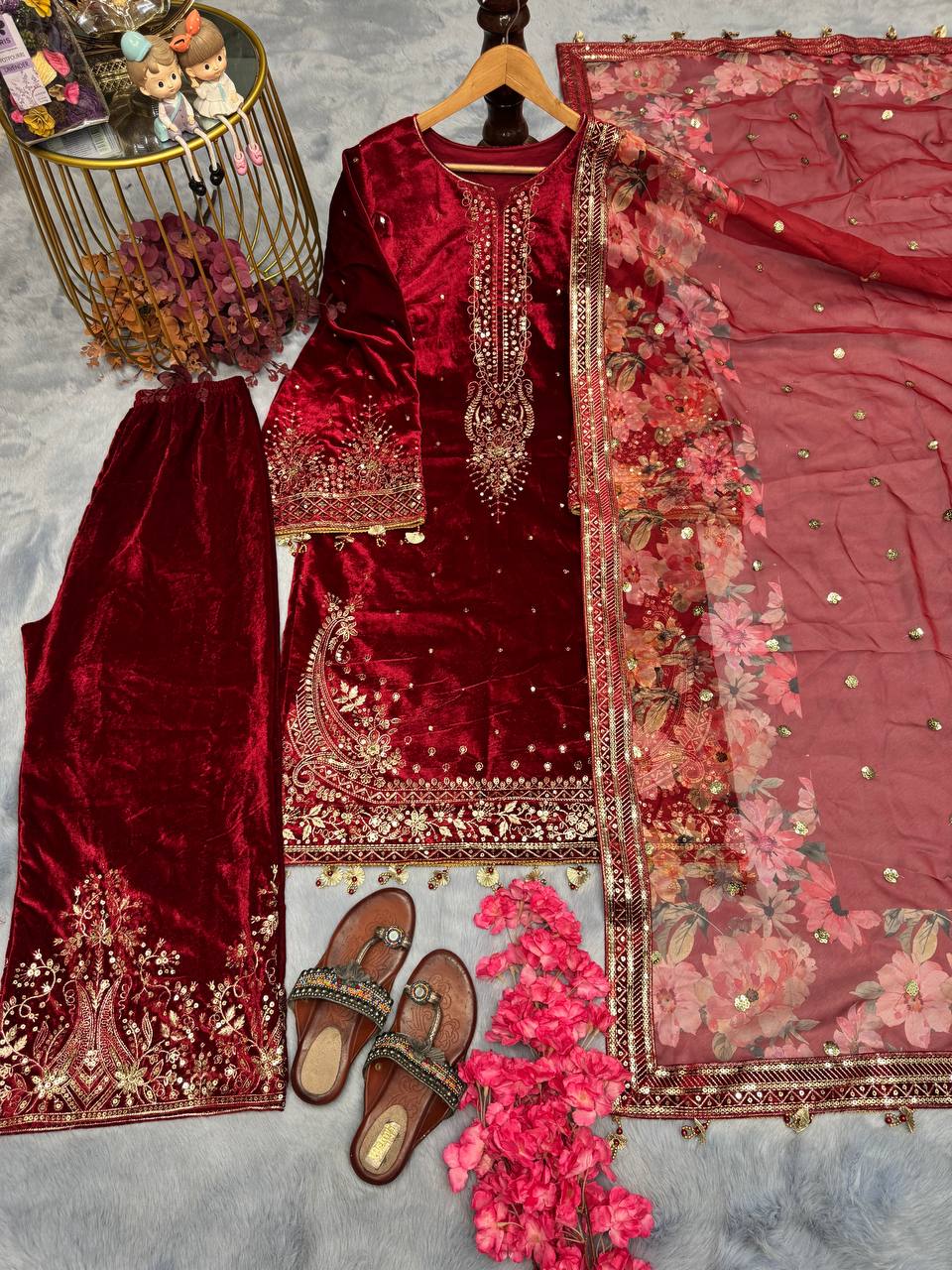 DESIGNER READYMADE TOP PLAZZO & DUPATTA COLLECTIONS