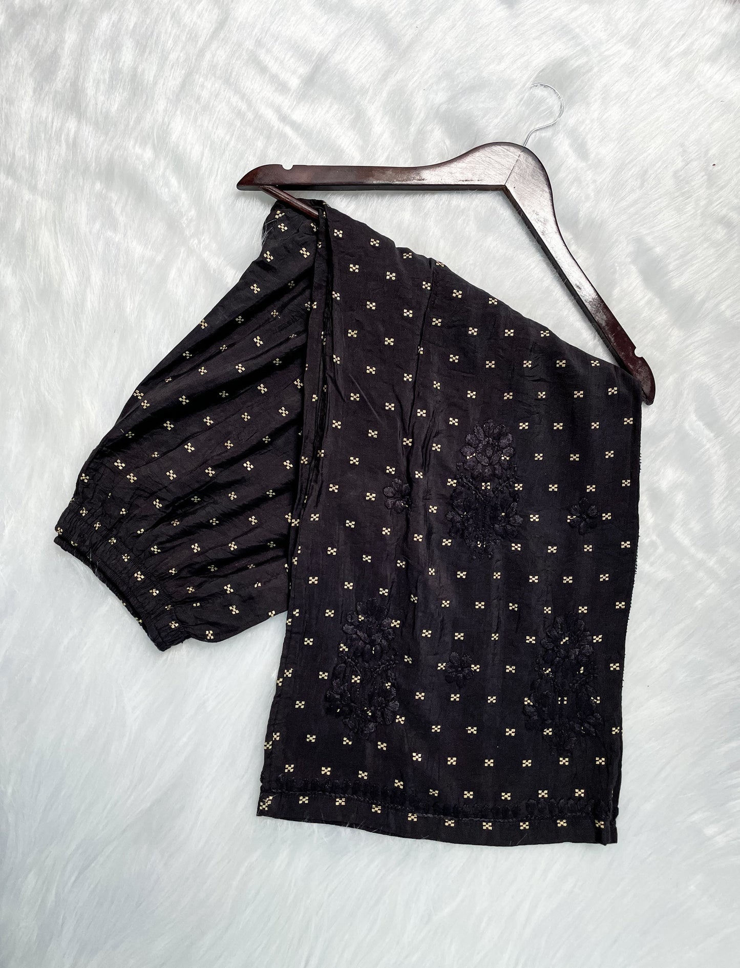 Premium Dyed Chanderi Silk Lucknowi Chikankari Kurti and Palazzo Set for Women
