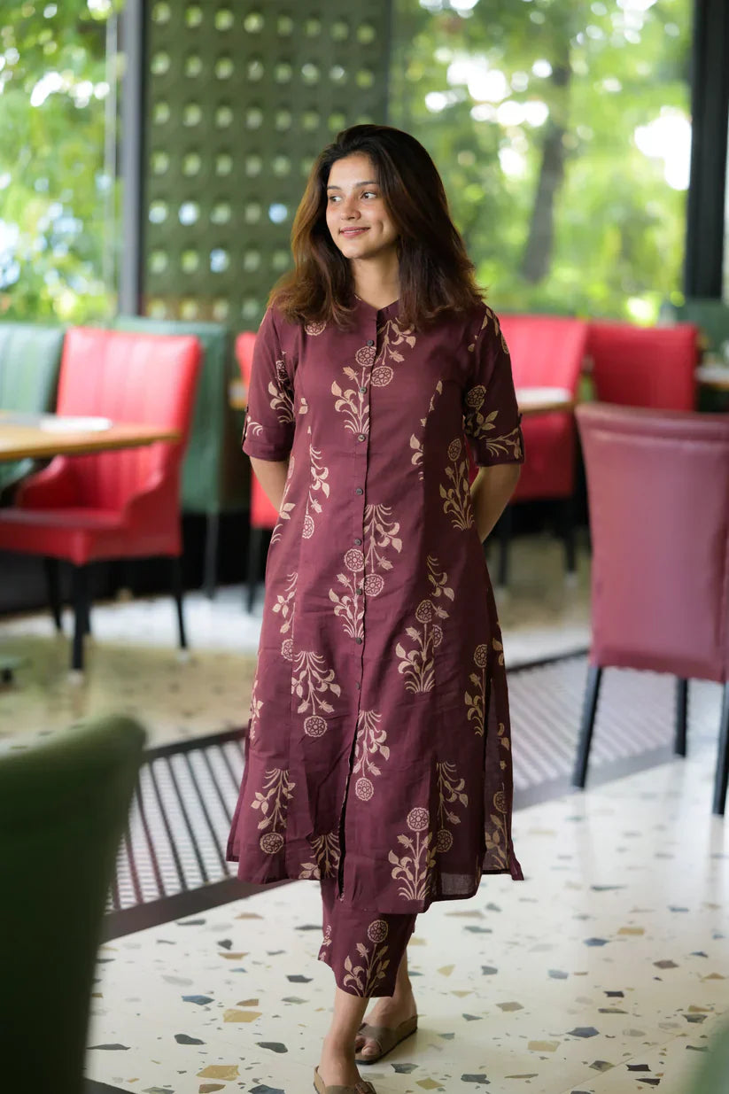 Premium Floral Printed Co-ord Set