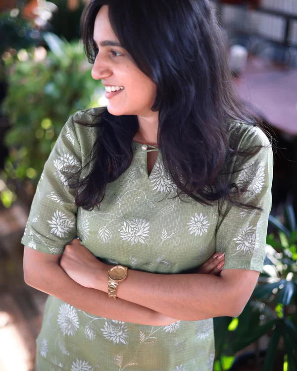 Pista Green Kurti