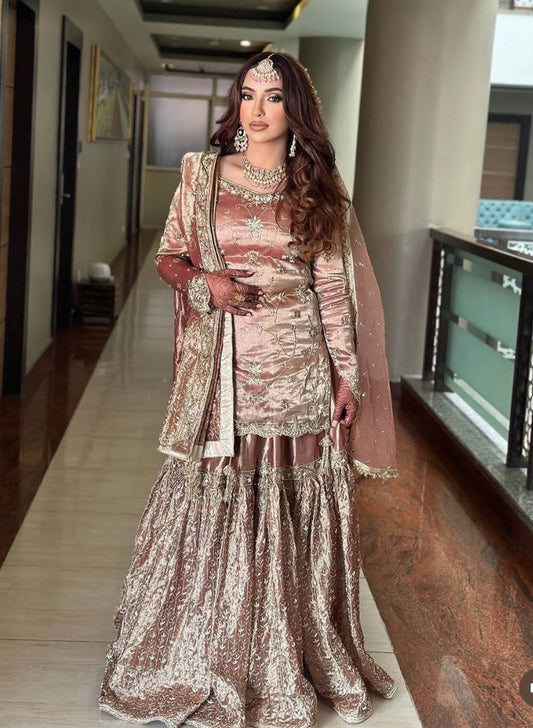 Beautifully Embroidered Garara Dress