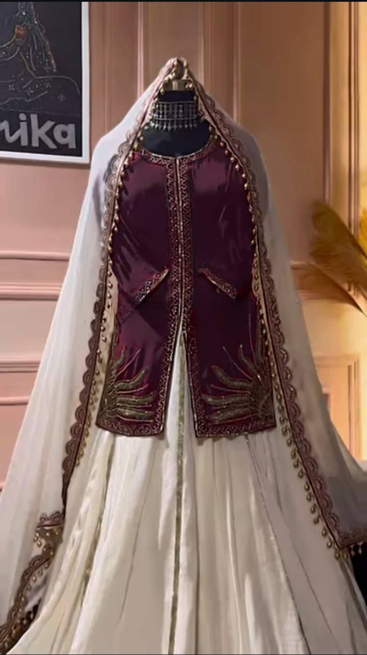 Crimson Elegance The Maroon and White Dream