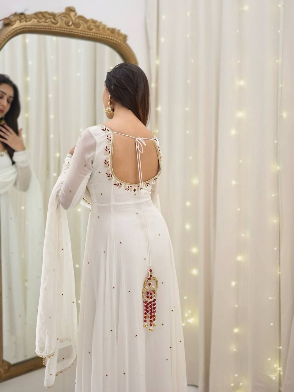 A Captivating Journey of Self-Discovery in a Timeless White Dress