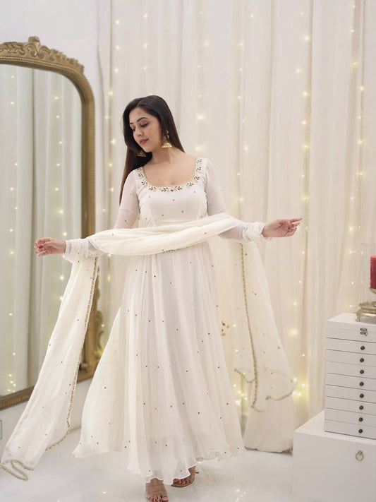A Captivating Journey of Self-Discovery in a Timeless White Dress