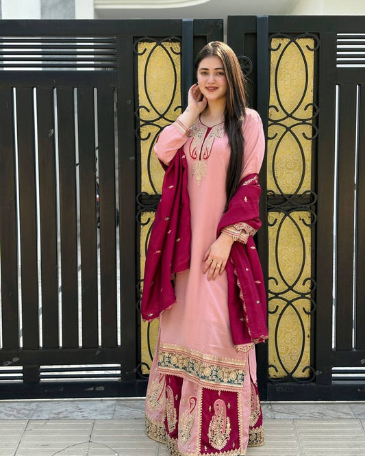 Blush & Burgundy Elegance