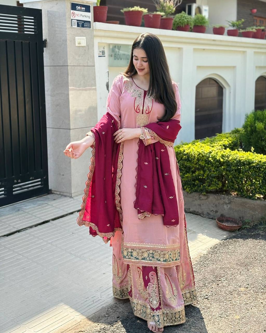 Blush & Burgundy Elegance