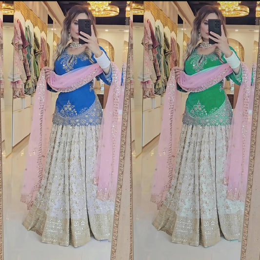 A Stunning White Lehenga for Timeless Festivities