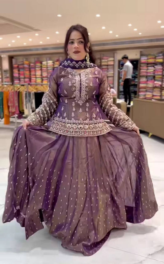 Chic Purple Celebration Attire