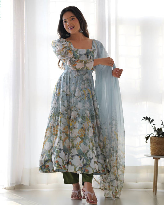 Aqua Blossom Celebration Attire