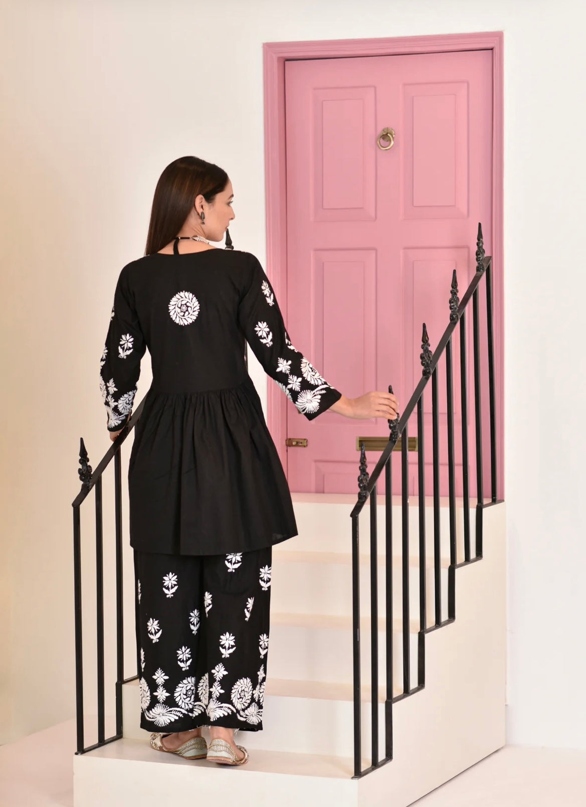 Lucknowi Chikankari Pure Soft Cotton Co-Ord Set – Elegant & Comfortable Ethnic Wear for Every Occasion