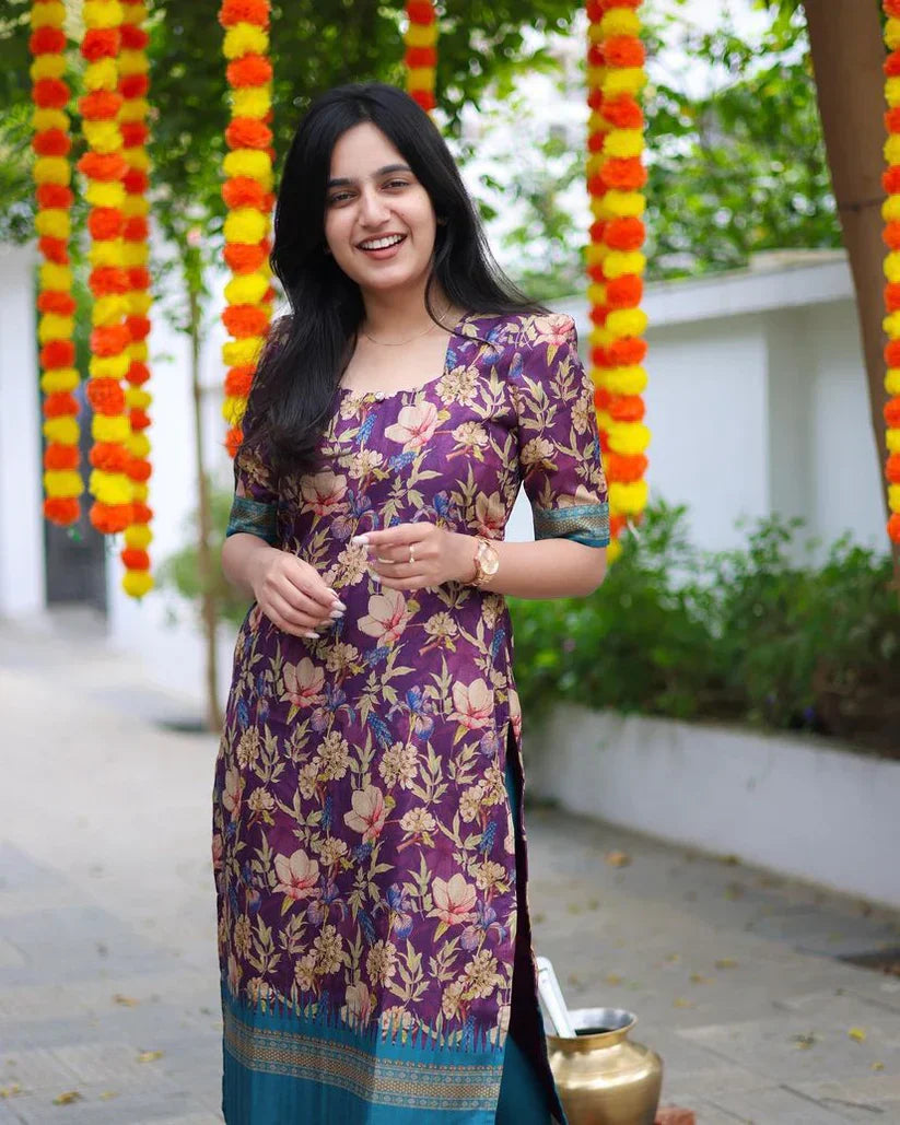 Elegant Festive Wear Kurti Set