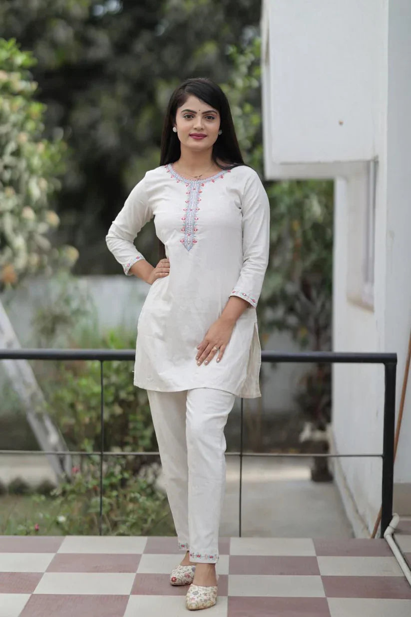 Khadi Handwork Coordset