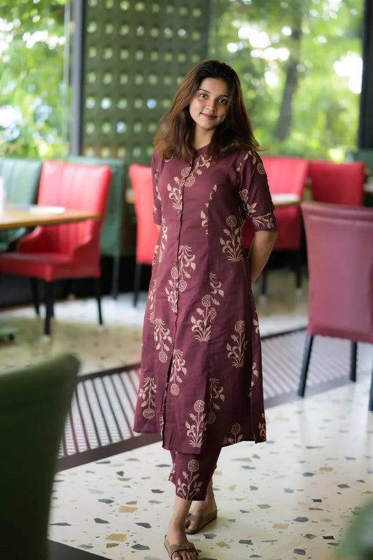 Premium Floral Printed Co-ord Set