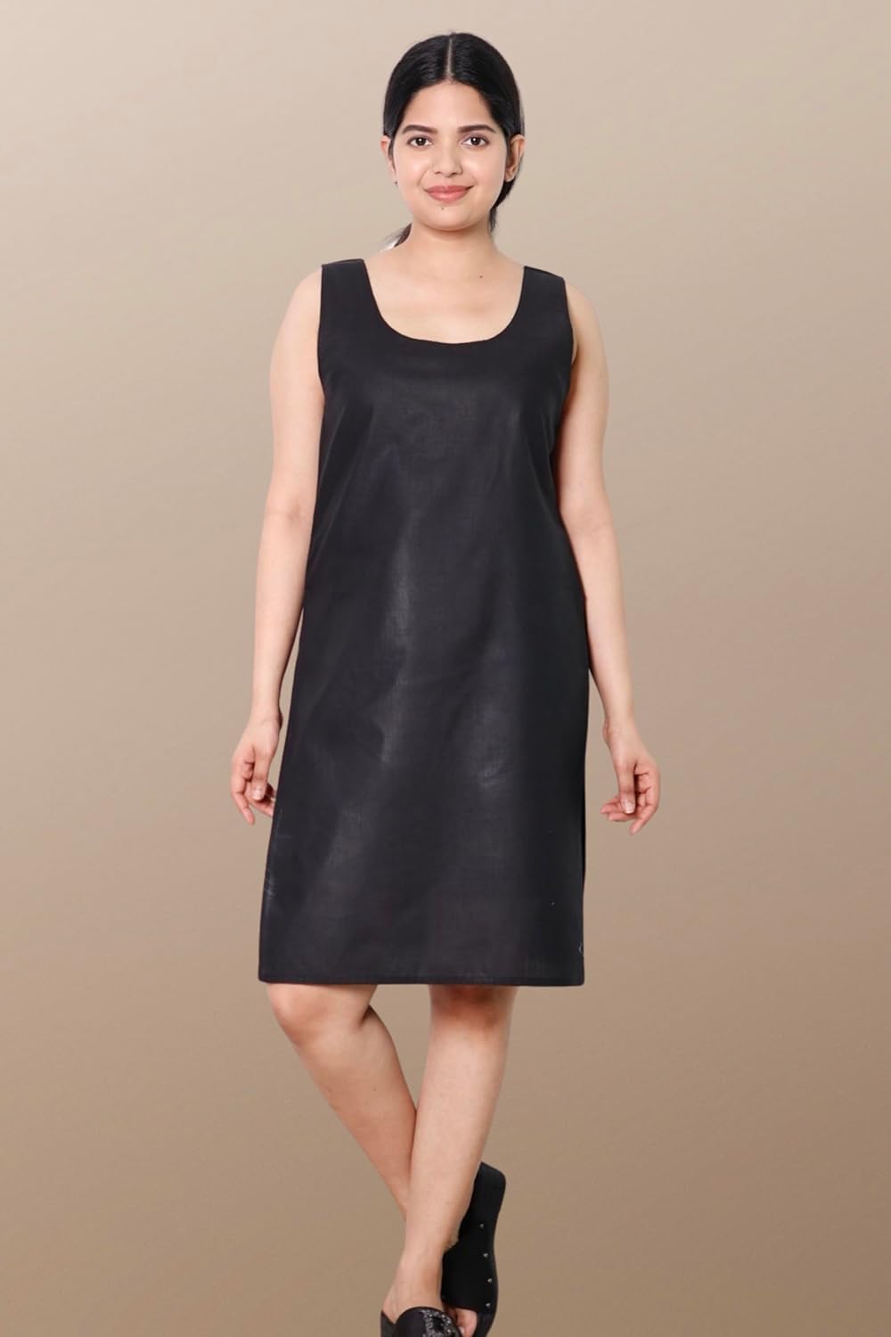 Georgette Chikankari Straight Kurti With Real Pasted Mirror Work & Matching Cotton Inner