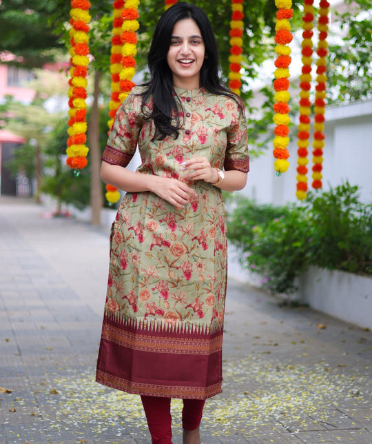 Elegant Festive Wear Kurti Set